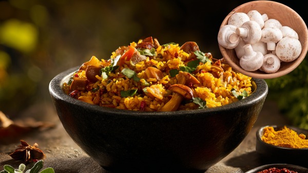 How to Make Mushroom Biryani