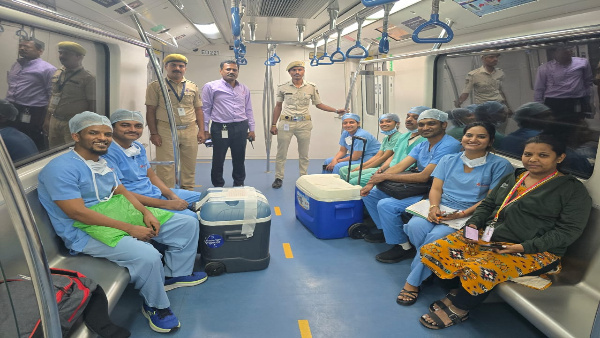 In A Historic First Human Organs Were Transported Via Namma Metro