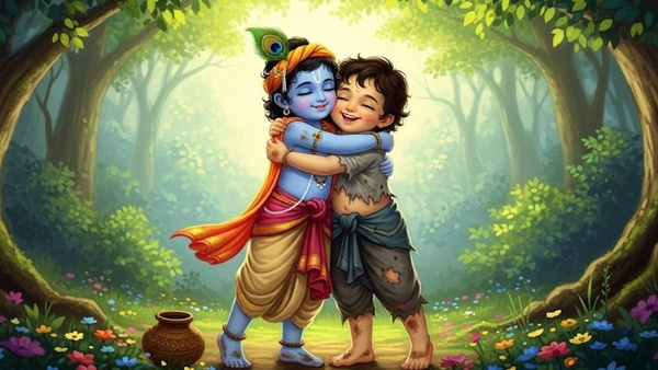 Share These Amazing Photos Of Krishna And Sudama With Your Friends