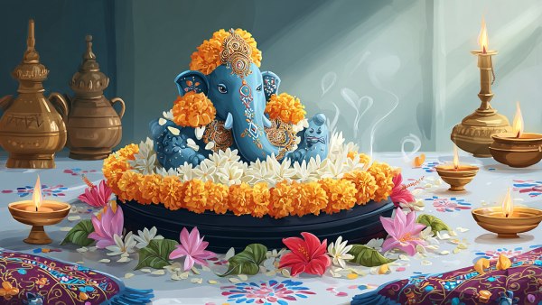 Lord Ganesha favorite flowers