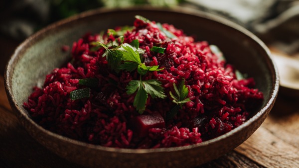 Soya Beetroot Pulao