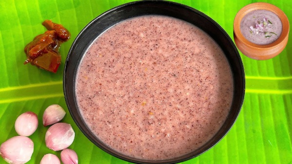 Karuppu Kavuni Kollu Ganji Recipe