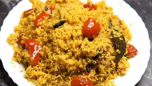 How To Make Tomato Masala Rice At Home In Kannada