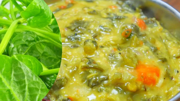 How To Make Malabar Spinach Or Basale Soppina Sambar At Home In Kannada
