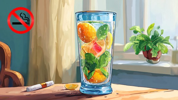 infused water for quitting smoking