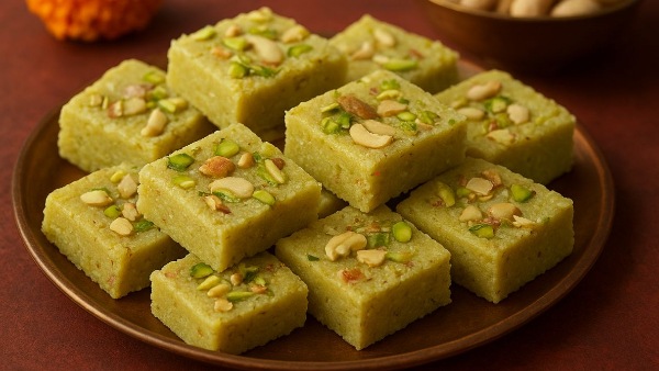 Kaju Badam Pista Barfi Recipe