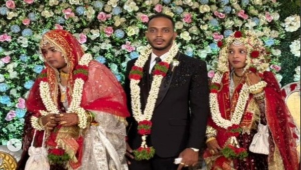 A young Man Marries Two Childhood Friends In Same Mantap