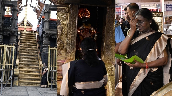 Murmu The First Woman President To Have Darshan Of Shabarimale Ayyappa