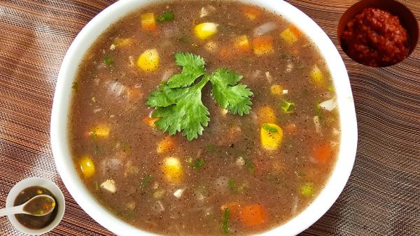 Weight Loss Ragi Vegetable Soup Recipe