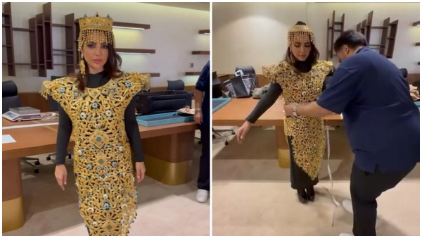 World s Heaviest Gold Dress Do You Know The Price Of This Dress