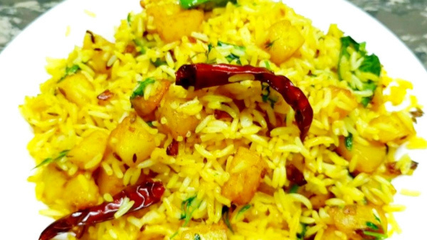 How To Make Alu Rice Recipe Within 5 Minutes At Home In Kannada