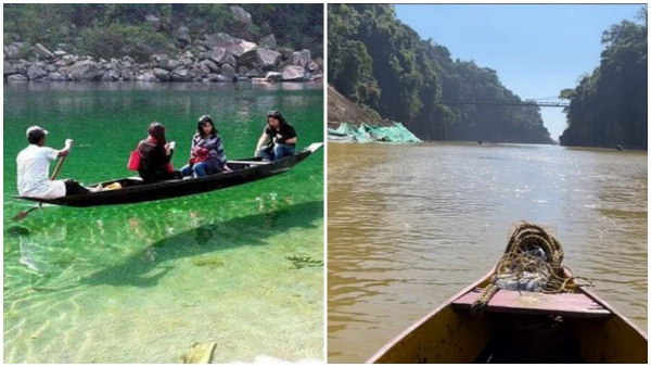 Meghalaya s Dawki River Turned Muddy
