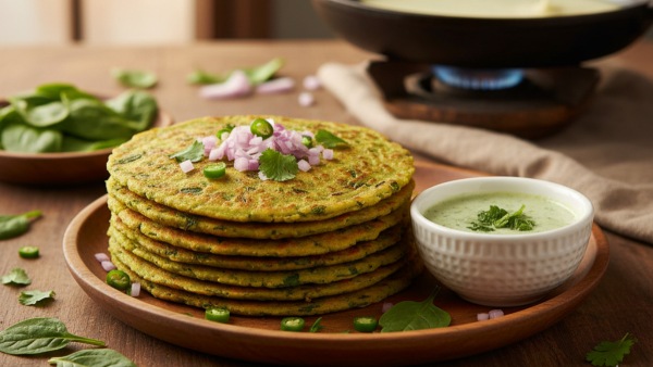 Methi Palak Chilla