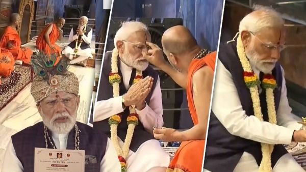 Modi with Bharat Bhagyavidhata Title