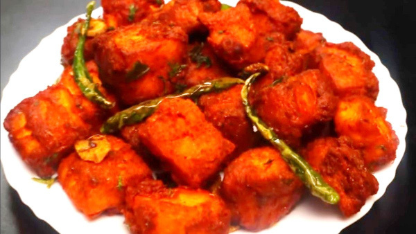 How To Make Paneer 65 Snacks At Home In Kannada