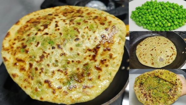 Potato Green Peas Paratha