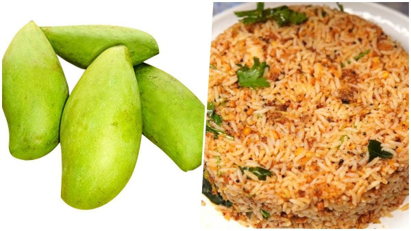 How To Make Totapuri Mango Masala Rice Recipe At Home In Kannada