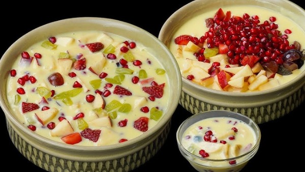 New Year Fruit Custard Recipe New Year Fruit Custard Recipe