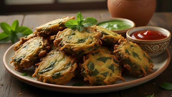 Palak Aloo Pakora Recipe