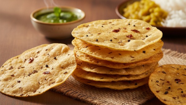 Homemade Urad Dal Papad Recipe