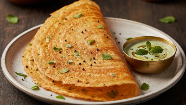 Instant Rava Methi Dosa