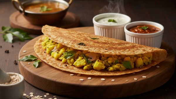 Oats Masala Dosa Oats Masala Dosa