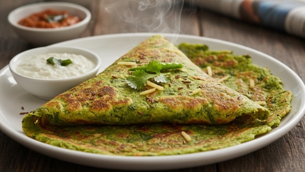 Palak Rava Dosa Recipe