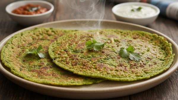Spinach Rava Dosa Recipe