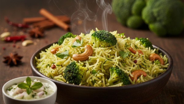 Broccoli Pulao Recipe Broccoli Pulao Recipe
