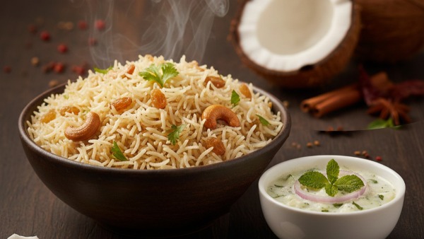 Coconut Milk Pulao Recipe