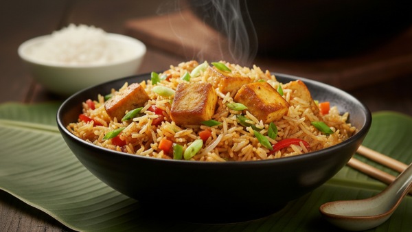 Hotel Style Paneer Fried Rice