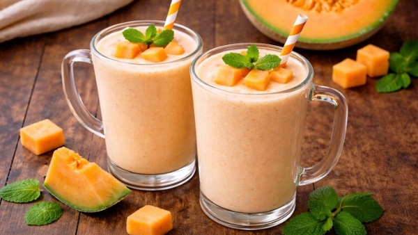 How To Make Muskmelon Milkshake At Home In Kannada