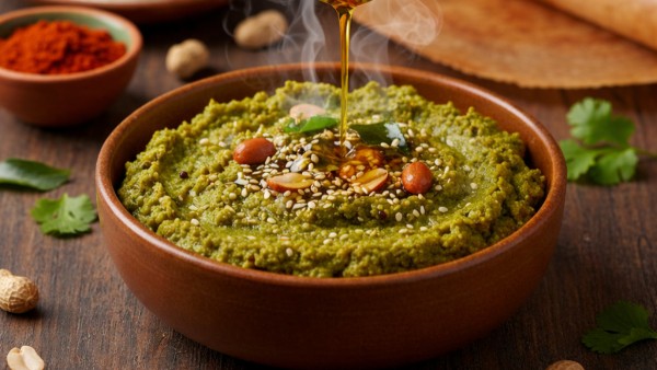 Peanut Sesame Coriander Chutney Recipe