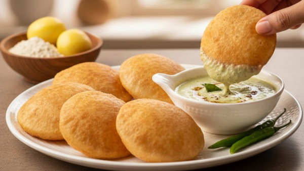 Rajgira Aloo Poori Recipe