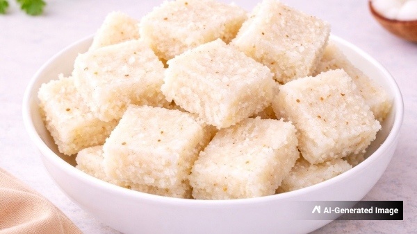Bakery Style Dry Coconut Burfi Bakery Style Dry Coconut Burfi
