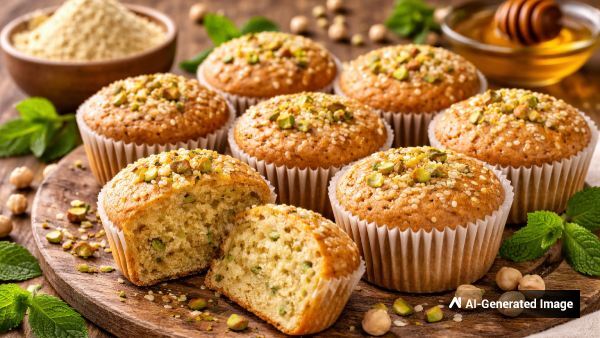 Eggless amp amp Maida-Free Besan Muffins