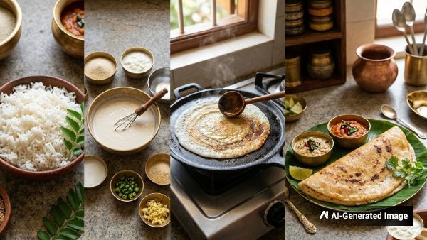 Leftover Rice Dosa Recipe in Kannada