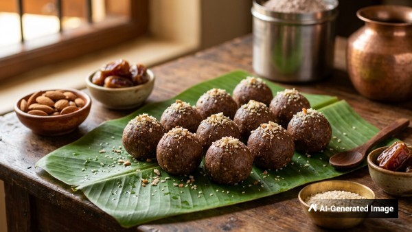 Ragi Dates Laddu Recipe