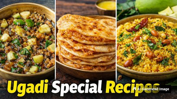 Traditional Ugadi festival meals