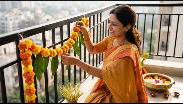 Budget Friendly Balcony Decoration Ideas for Vishu and Baisakhi | Festive Home Decor Tips