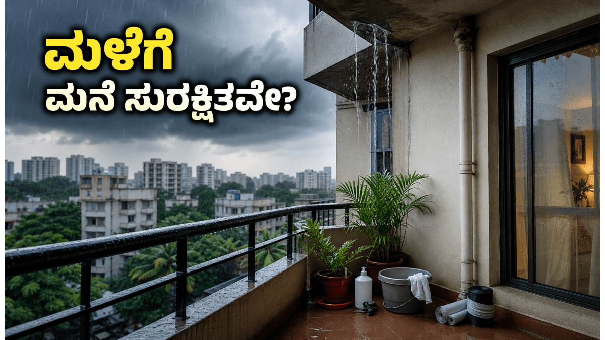 ಬೆಂಗಳೂರಿನಲ್ಲಿ ಭರ್ಜರಿ ಮಳೆ: ನಿಮ್ಮ ಮನೆ ಮತ್ತು ಬಾಲ್ಕನಿ ಸುರಕ್ಷಿತವಾಗಿಡಲು ಈ 5 ಸರಳ ಟಿಪ್ಸ್ ಮಿಸ್ ಮಾಡ್ಬೇಡಿ!