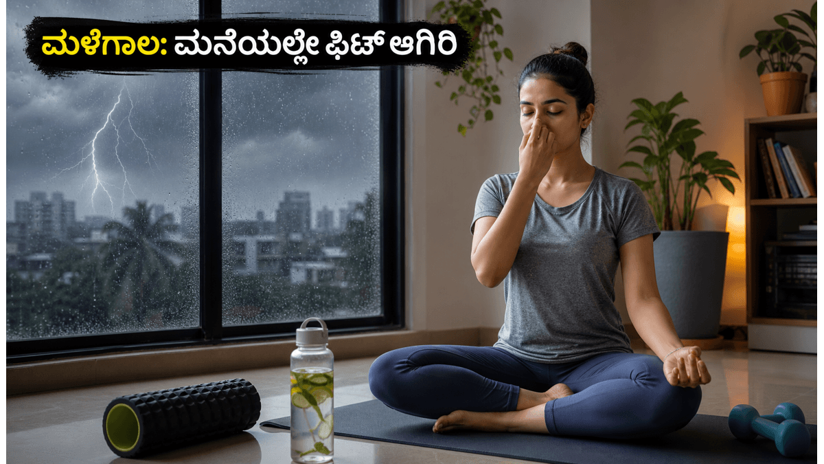 ಸಿಡಿಲು-ಮಳೆಯ ಎಚ್ಚರಿಕೆ: ಹೊರಗೆ ಹೋಗುವ ಸಾಹಸ ಬೇಡ, ಮನೆಯಲ್ಲೇ ಫಿಟ್ ಆಗಿರಲು ಈ ಟಿಪ್ಸ್ ಫಾಲೋ ಮಾಡಿ!