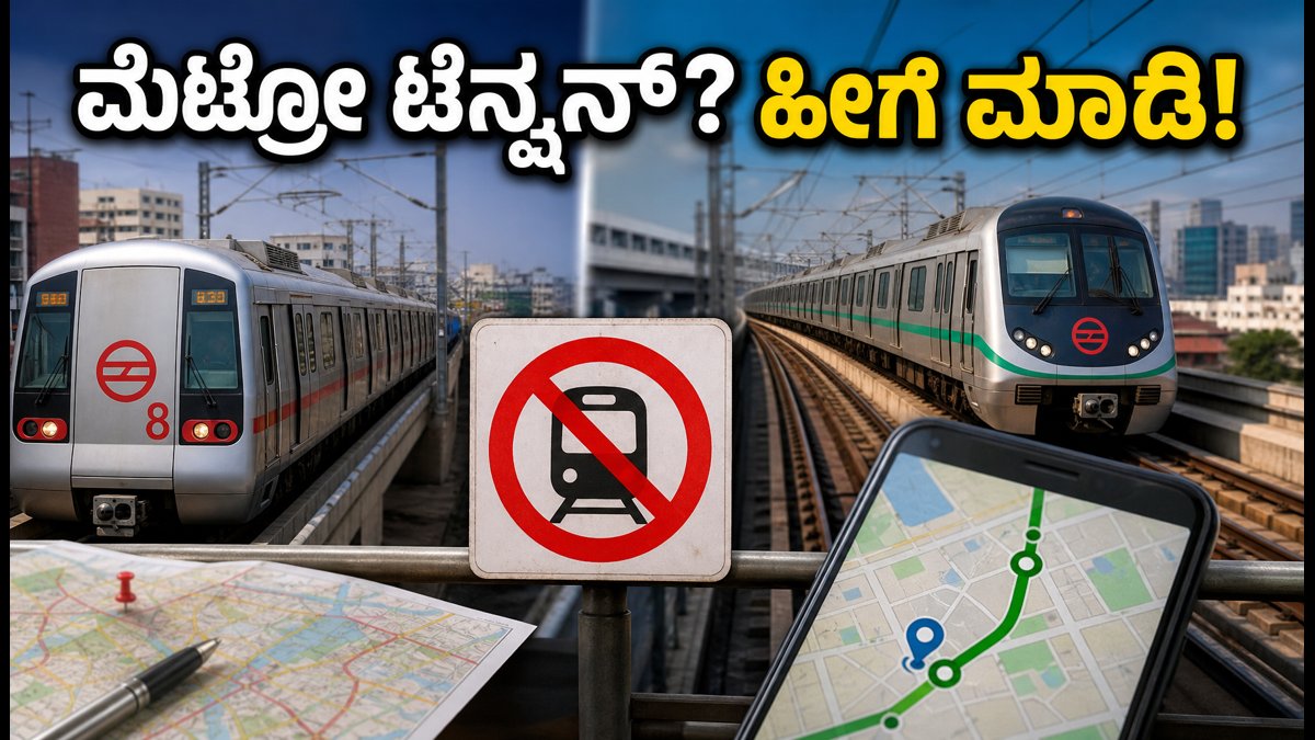 ದೆಹಲಿ ಮೆಟ್ರೋ ಸಂಚಾರ ವ್ಯತ್ಯಯ: ಸಂಗಾತಿಯೊಂದಿಗೆ ಟೆನ್ಷನ್ ಇಲ್ಲದೆ ಪ್ರಯಾಣಿಸುವುದು ಹೇಗೆ?