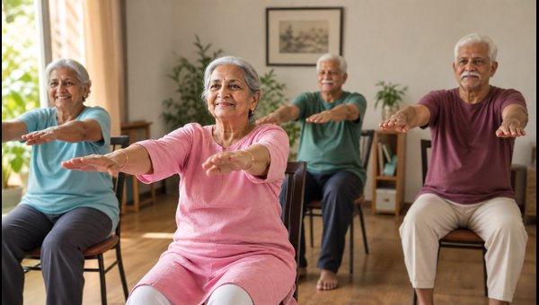 Chair Yoga for Seniors: 12-Minute Daily Routine to Improve Balance, Mobility, and Overall Health