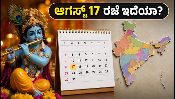 Krishna Janmashtami Holiday August 17 2026: Is Monday a Public Holiday? Check Official Status Krishna Janmashtami Holiday August 17 2026: Is Monday a Public Holiday? Check Official Status