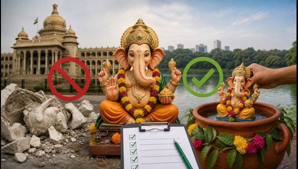 Bengaluru Ganesh Chaturthi 2026: New GBA Guidelines, PoP Idol Ban, and Permission Process Explained Bengaluru Ganesh Chaturthi 2026: New GBA Guidelines, PoP Idol Ban, and Permission Process Explained
