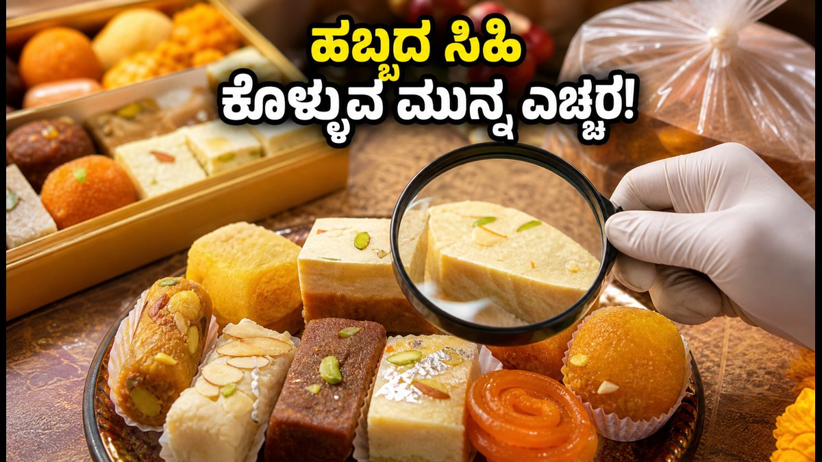 ಹಬ್ಬದ ಸಿಹಿ ಕೊಳ್ಳುವ ಮುನ್ನ ಎಚ್ಚರ: FSSAI ಕಟ್ಟುನಿಟ್ಟಿನ ಕಾರ್ಯಾಚರಣೆ ಮತ್ತು ಹೊಸ ನಿಯಮಗಳೇನು?