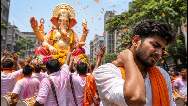 Ganesh Visarjan 2026: 12-Minute Health Routine to Prevent Back Pain and Knee Strain During Procession Ganesh Visarjan 2026: 12-Minute Health Routine to Prevent Back Pain and Knee Strain During Procession