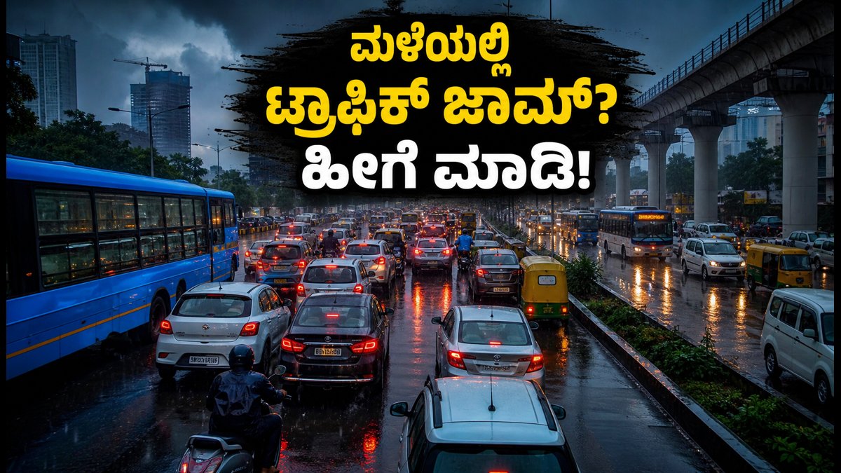 ಬೆಂಗಳೂರು ಮಳೆ: ಟ್ರಾಫಿಕ್ ಜಾಮ್ ತಪ್ಪಿಸಿ ಸುರಕ್ಷಿತವಾಗಿ ಮನೆ ತಲುಪಲು ಇಲ್ಲಿದೆ ಸ್ಮಾರ್ಟ್ ಟ್ರಾವೆಲ್ ಪ್ಲಾನ್!