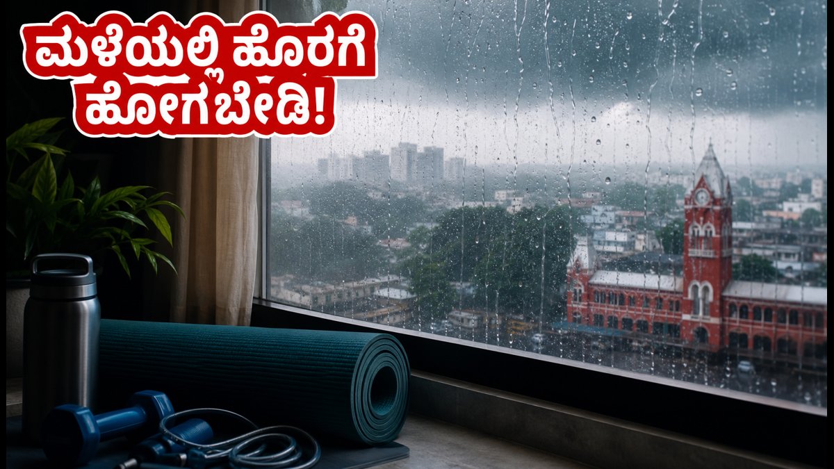ಚೆನ್ನೈ ಮಳೆ ಅಲರ್ಟ್: ಹೊರಗೆ ಹೋಗುವ ಬದಲು ಮನೆಯಲ್ಲೇ ಫಿಟ್ ಆಗಿರಲು ಈ 12 ನಿಮಿಷದ ವರ್ಕೌಟ್ ಟ್ರೈ ಮಾಡಿ